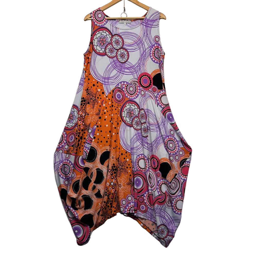 Cashmere & Chocolate Multicoloured Dress - Size 18