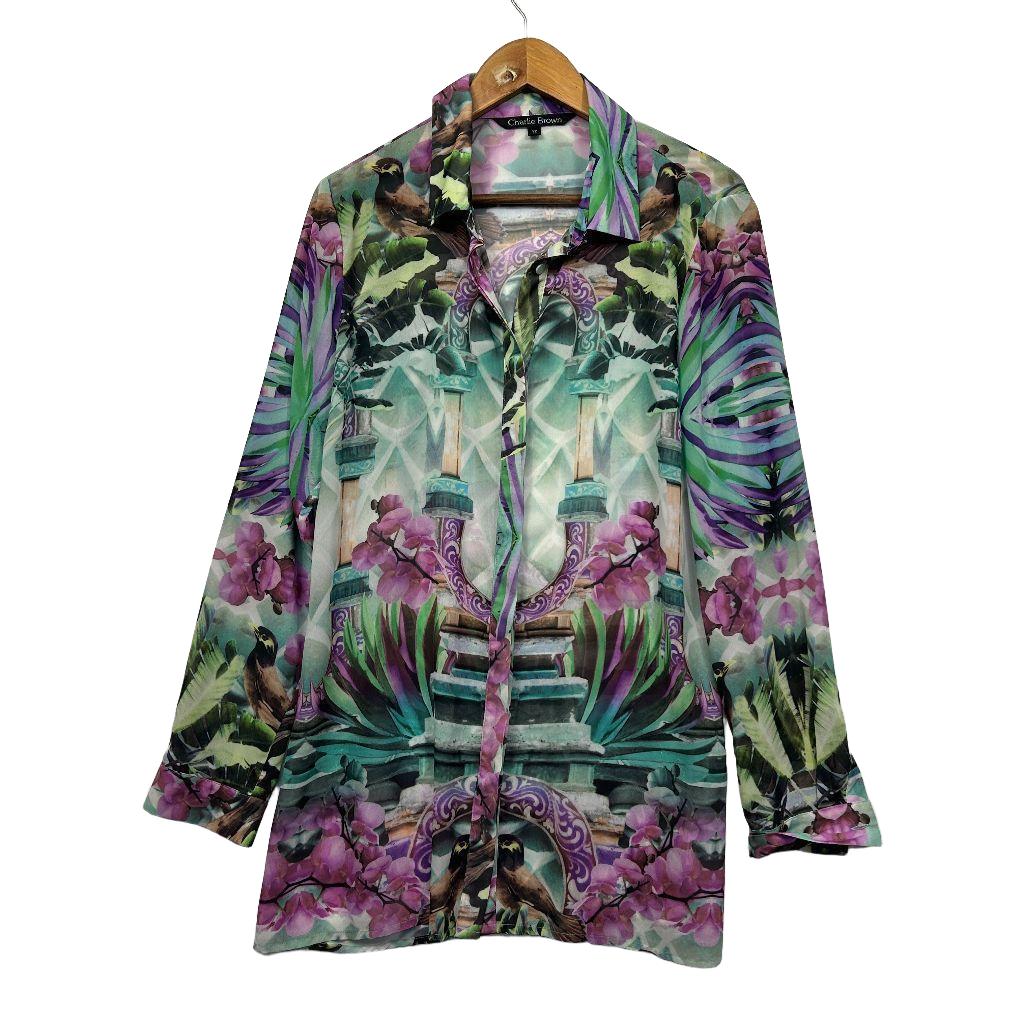 Charlie Brown Multicoloured Floral Shirt - Size 12