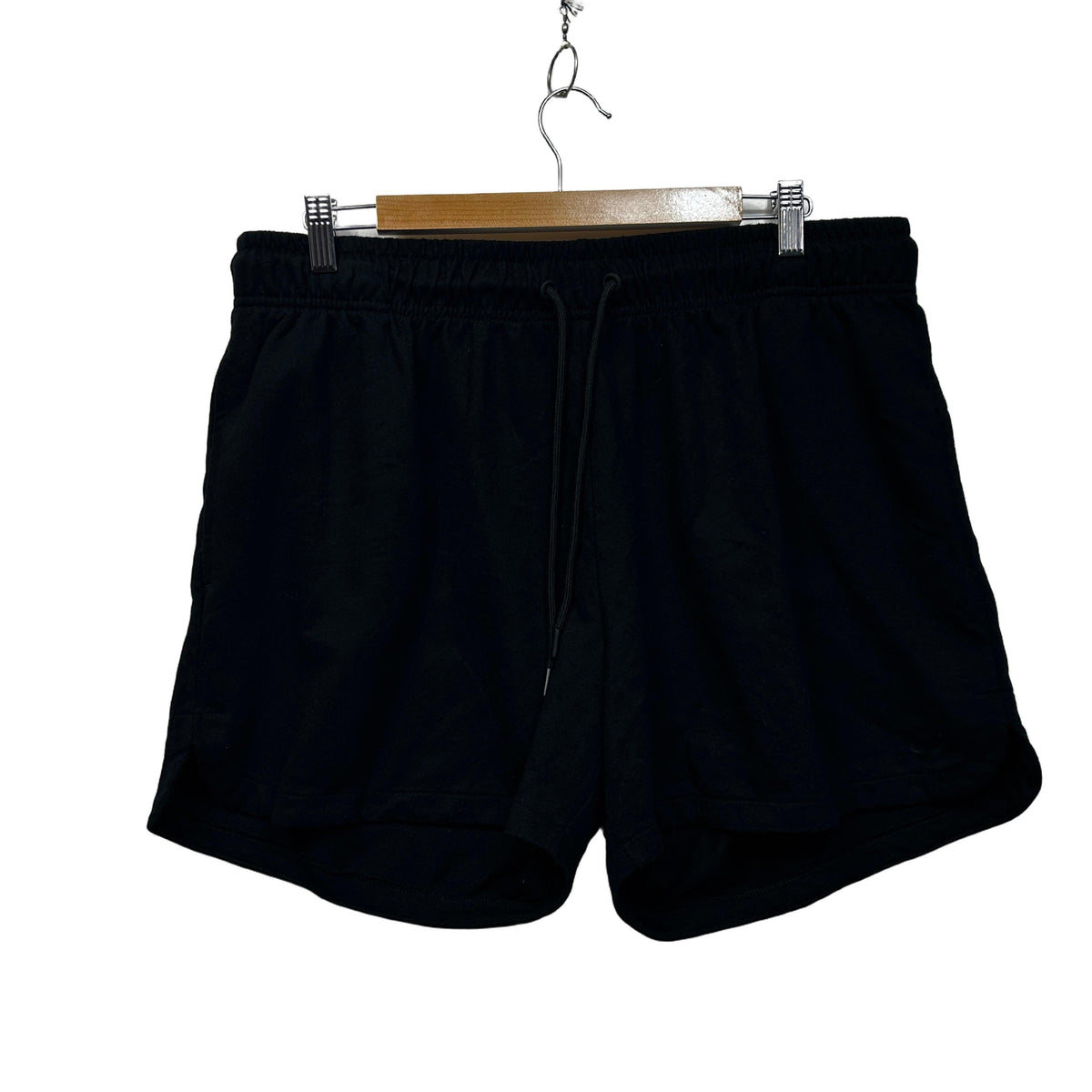 Circuit Curve Black Plus Size Cotton Shorts - Size 18