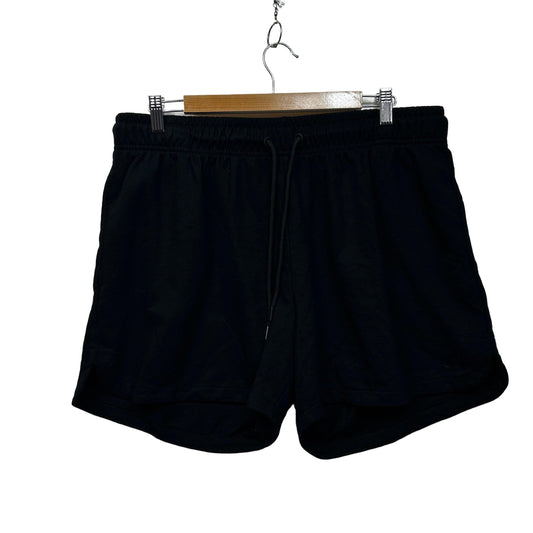 Circuit Curve Black Plus Size Cotton Shorts - Size 18