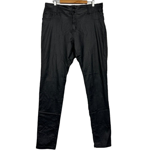 City Chic Black Skylar High Rise Skinny Jeans - Size 22