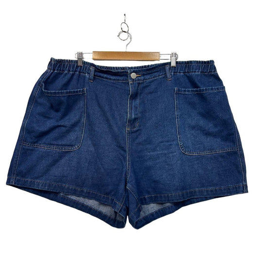 City Chic Blue Denim Shorts - Size 24