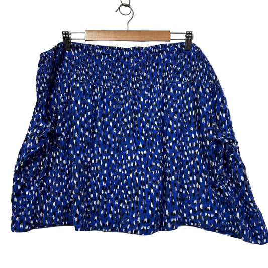 City Chic Blue Print Skirt - Size 20/L