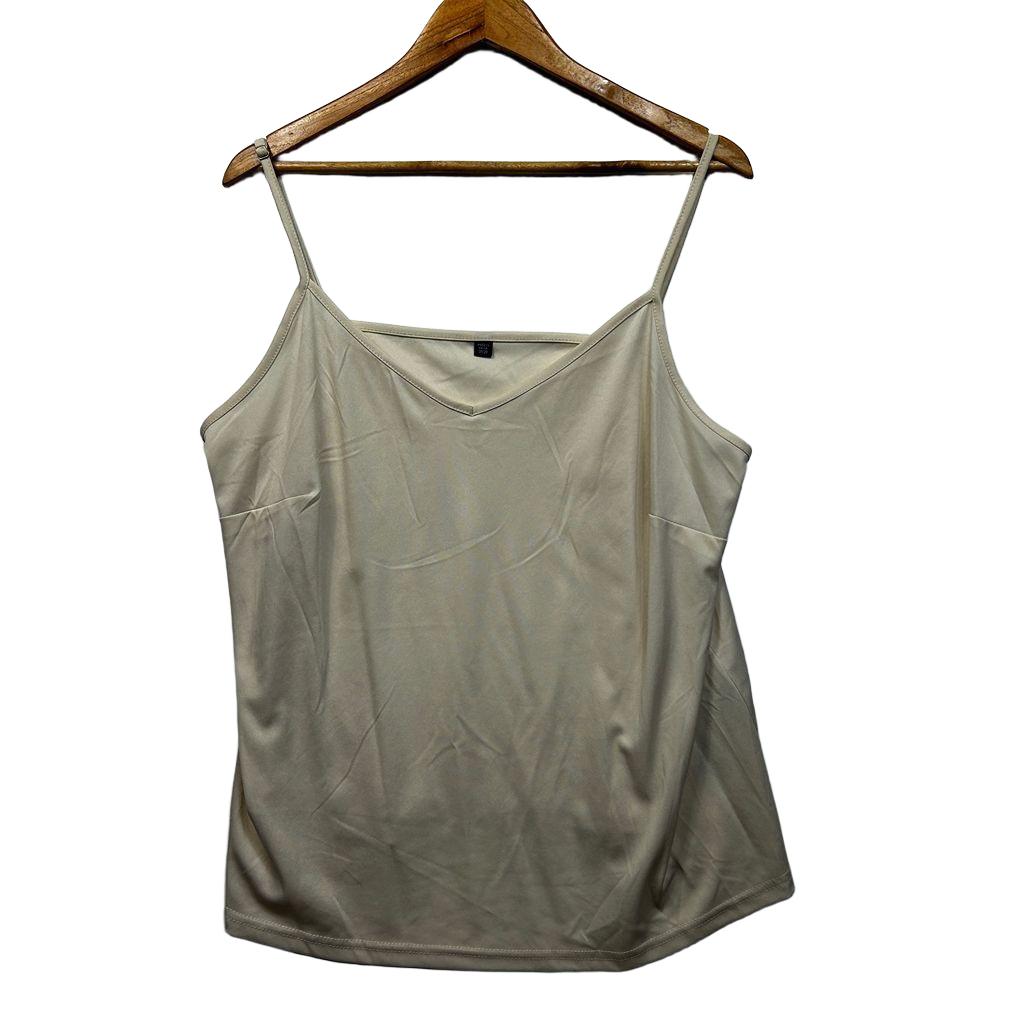 City Chic Cream Plus Size Cami Top - Size 18/20