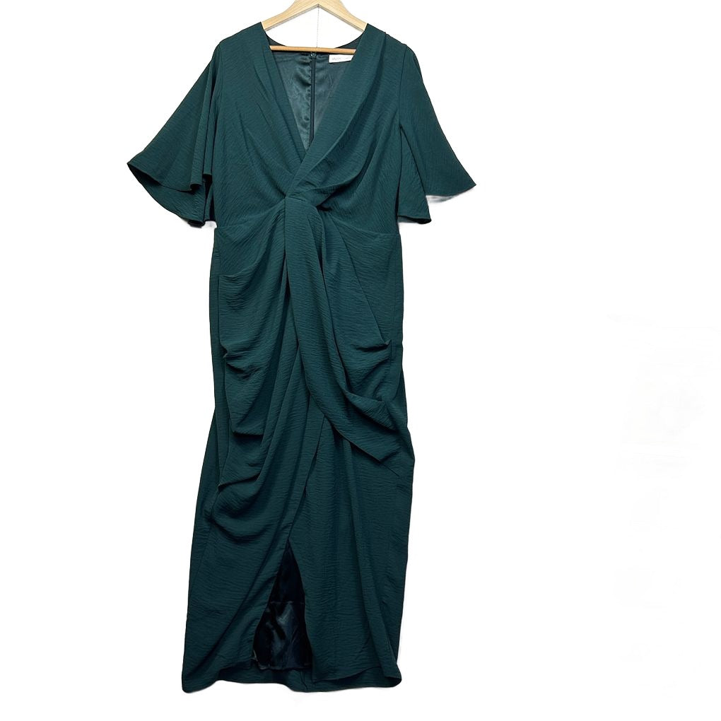 City Chic Green Cocktail Dress - Size 14/XS