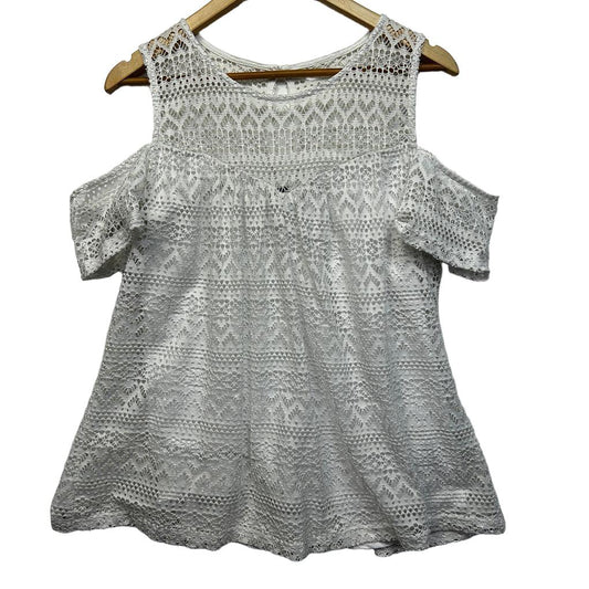 City Chic White Top - Size 14/XS