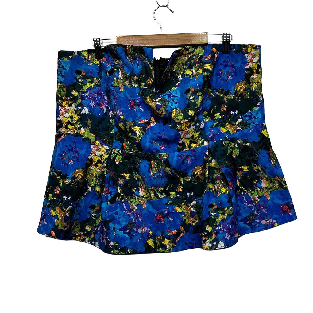 City Chic Floral Skirt - Size L