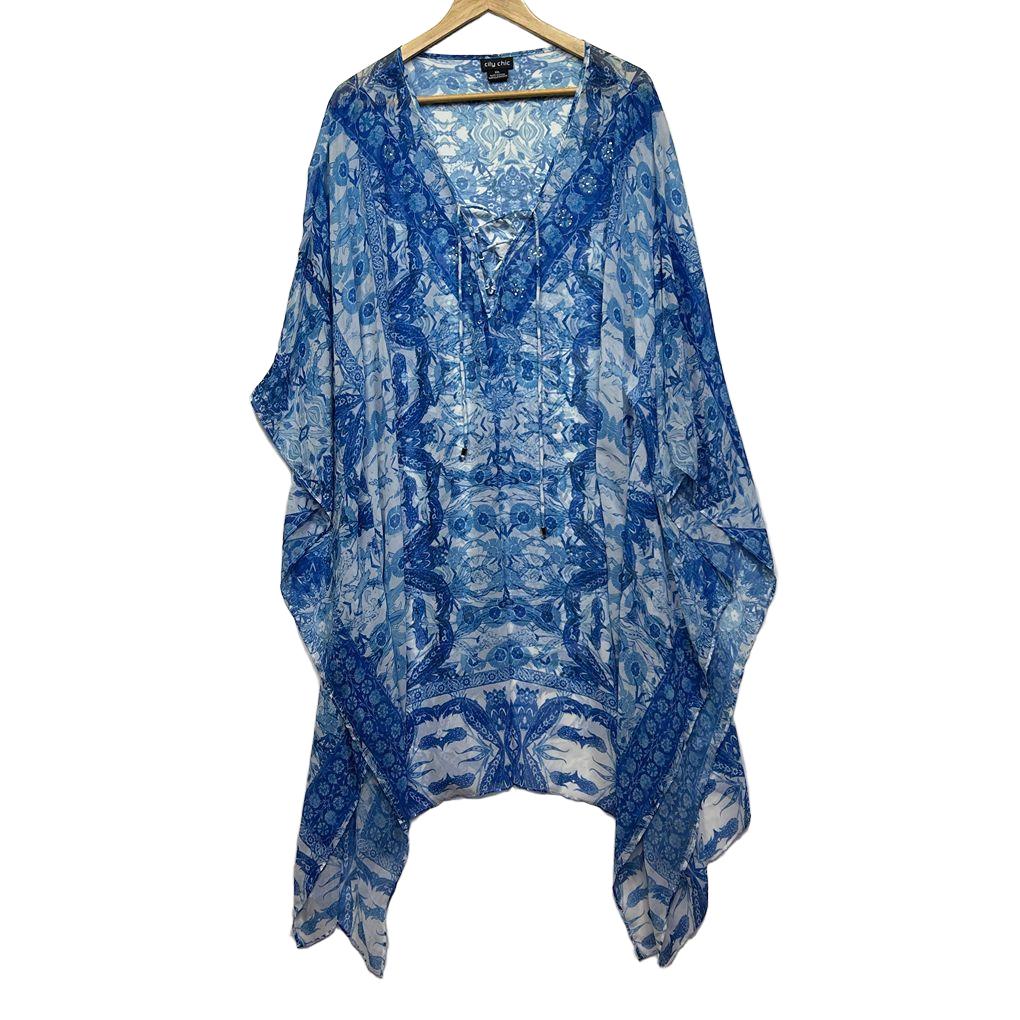 City Chic Kaftan Top - Size XXL