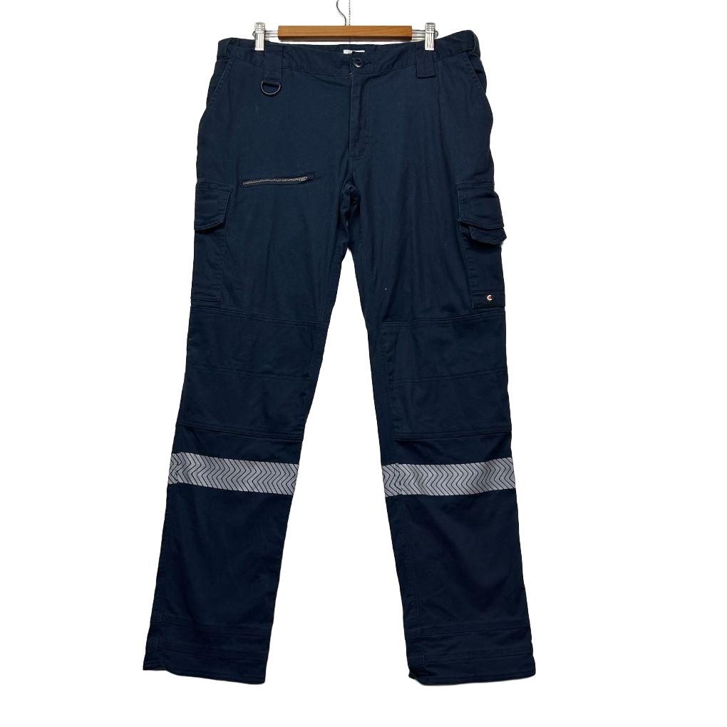 Co Gear Navy Cotton Cargo Workwear Pants - Size 18