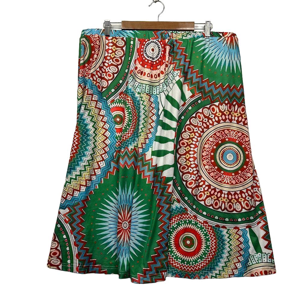 Colourful Aztec Print Skirt - Size 18/20