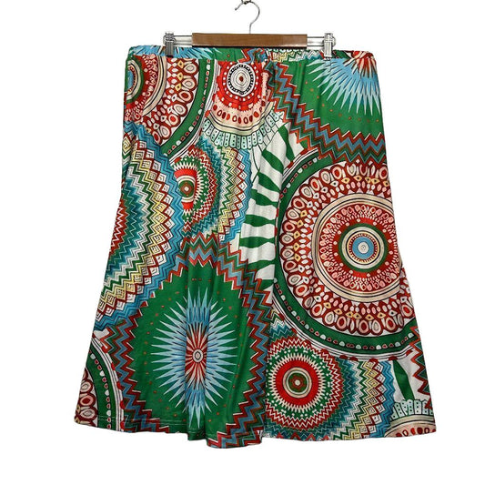Colourful Aztec Print Skirt - Size 18/20
