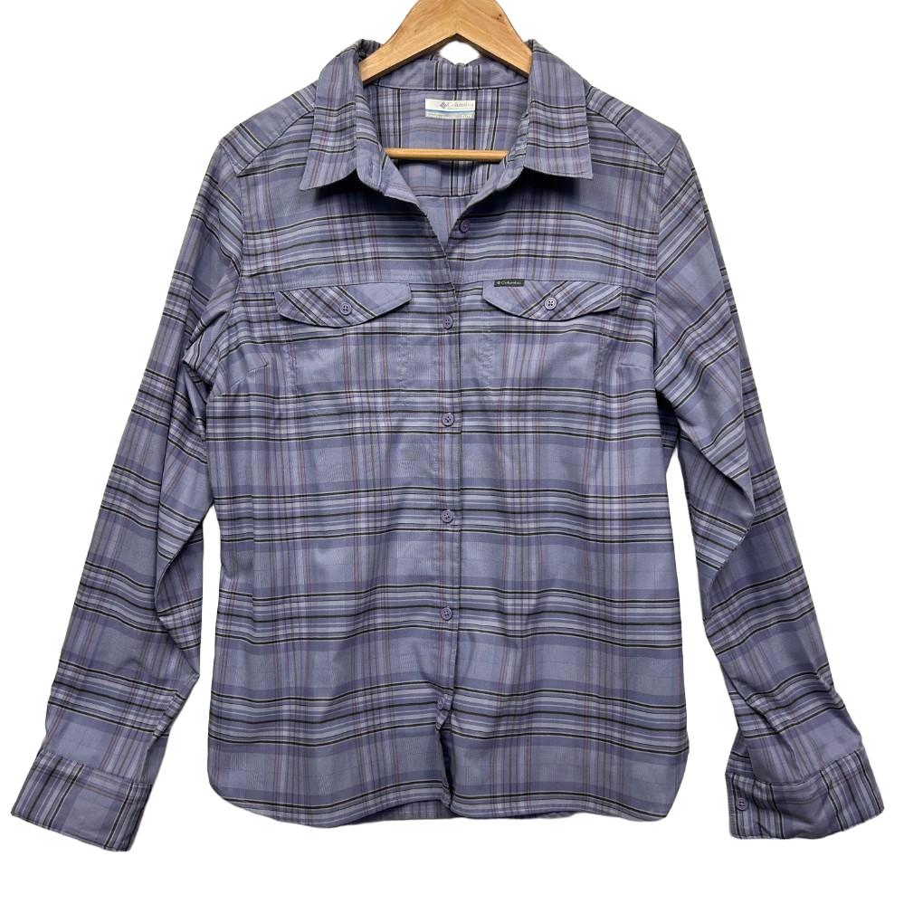 Columbia Purple Check Shirt - Size XL