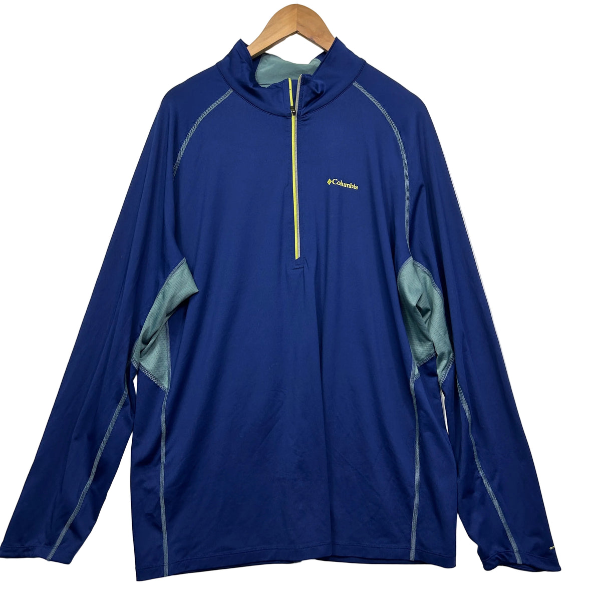 Columbia Blue Plus Size Half-Zip Top - Size XXL