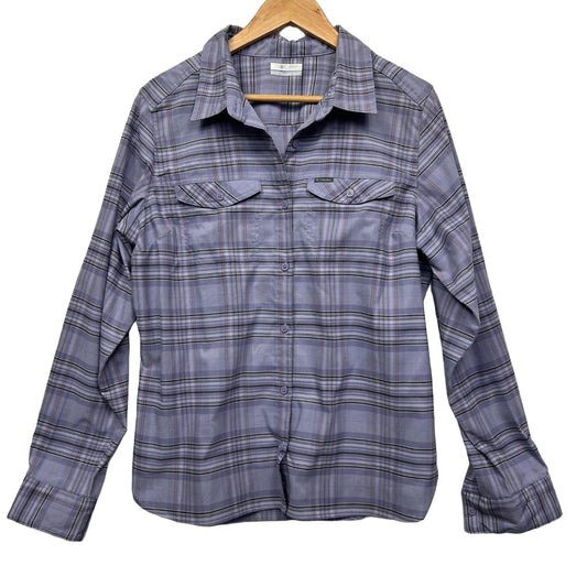 Columbia Purple Check Shirt - Size XL