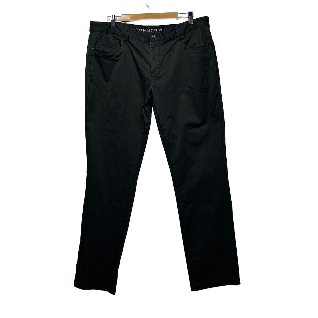 Connor Black Cotton Mens Pants - Size 40