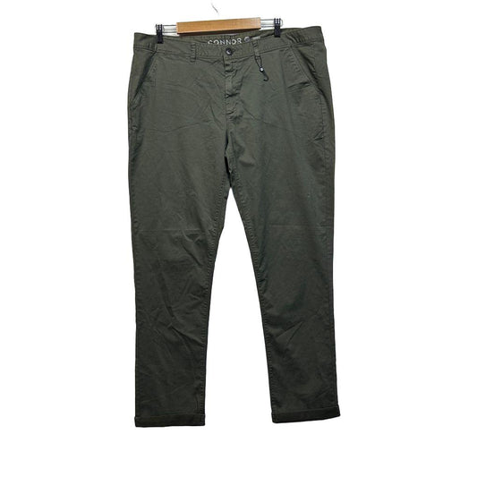 Connor Khaki Cotton Pants - Size 40