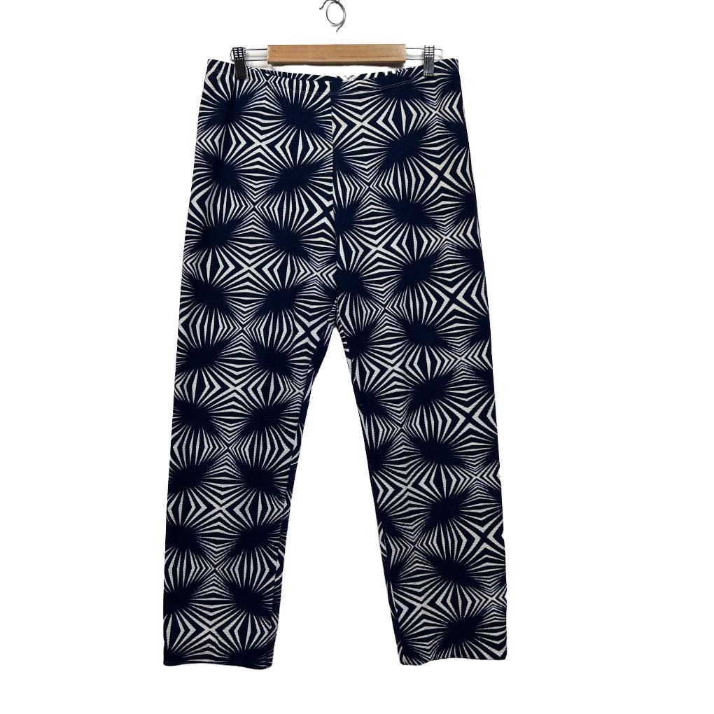 Cordelia St Navy Print Pants - Size 16
