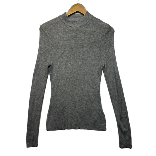 Cotton On Grey Ribbed Top - Size L