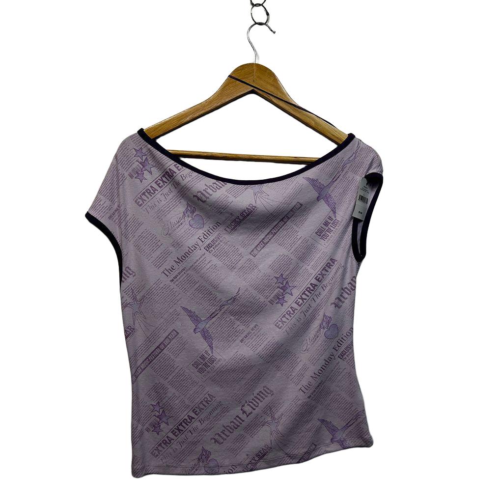 Cotton On Lavender Cotton Off Shoulder Top - Size L