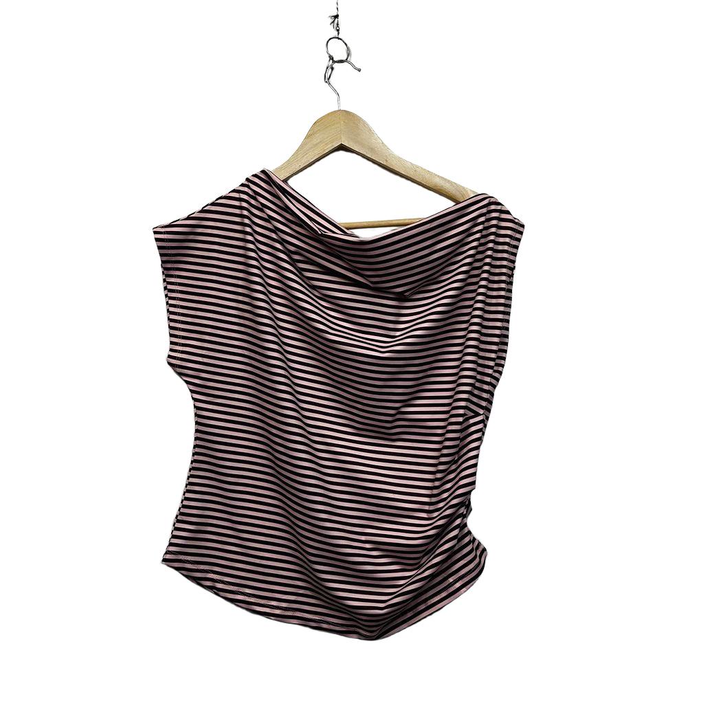 Cotton On Pink Striped Off Shoulder Top - Size XL