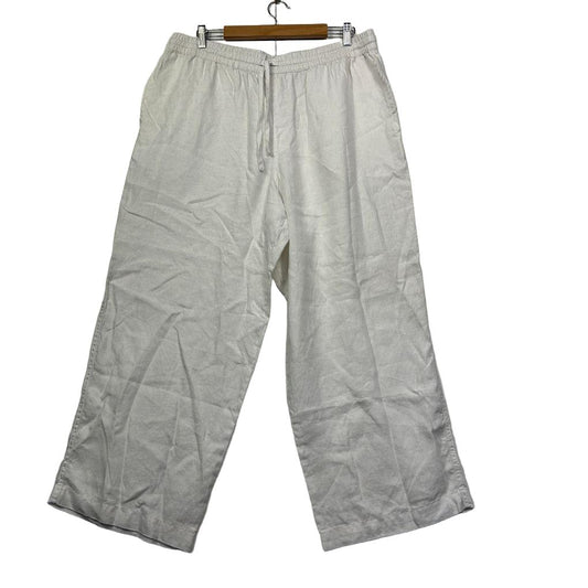 Cotton On White Linen Pants - Size XL