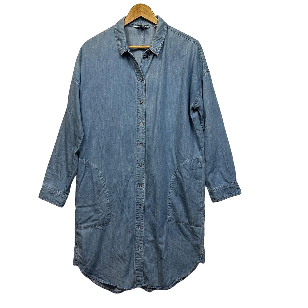 Country Road Cotton Shirt Dress - Size 14