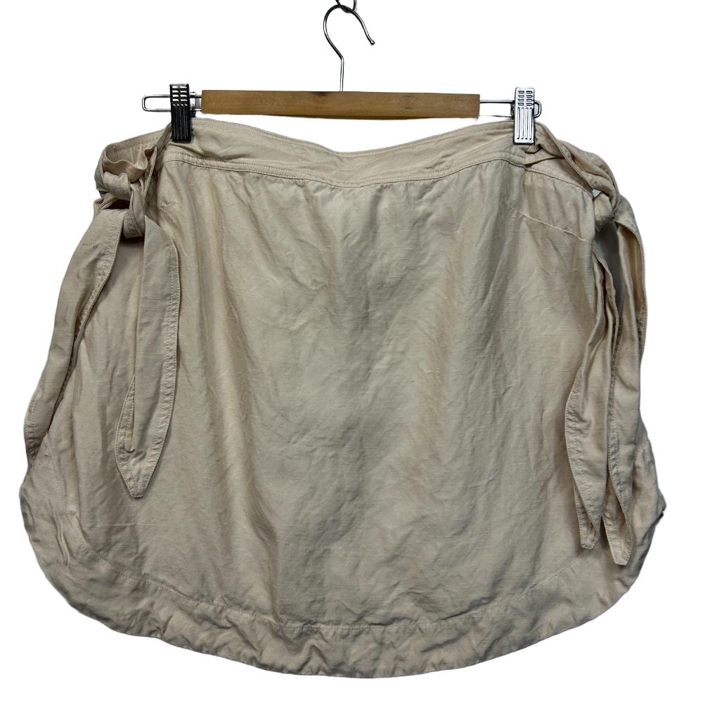 Country Road Cream Linen Skirt - Size 16