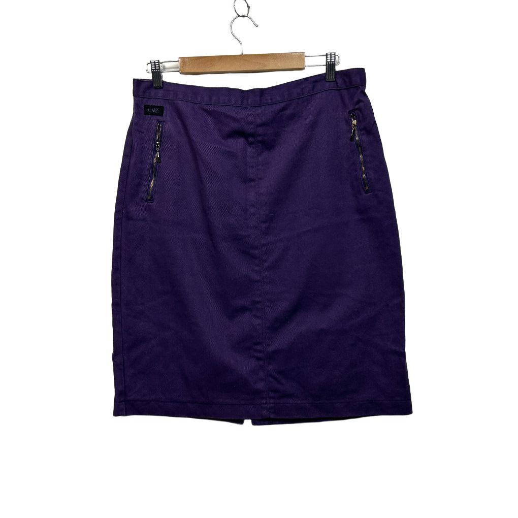 Vintage Covers Purple Denim Skirt - Size 16