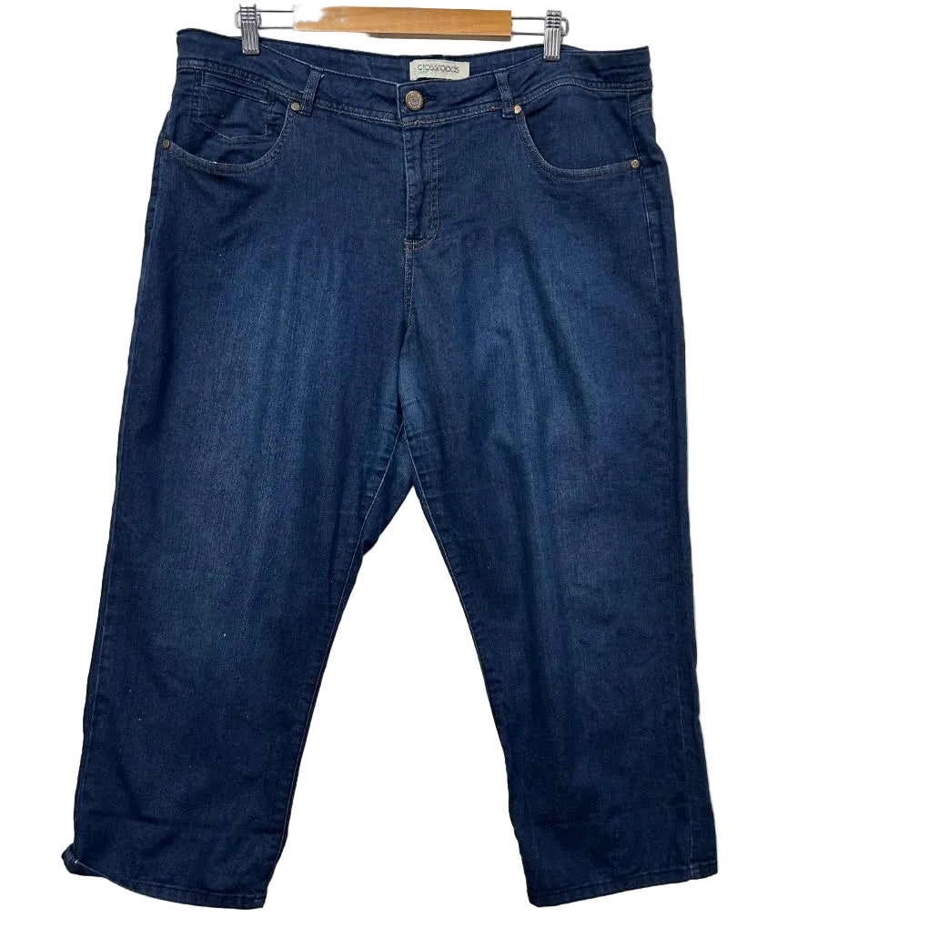 Crossroads Cropped Denim Pants - Size 18