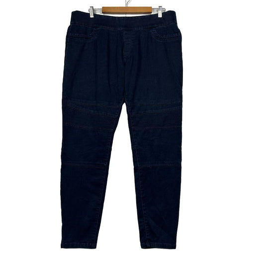 Crossroads Navy Moto Jegging - Size 18