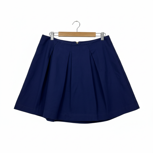 Cue Royal Blue Pleated Skirt - Size 14