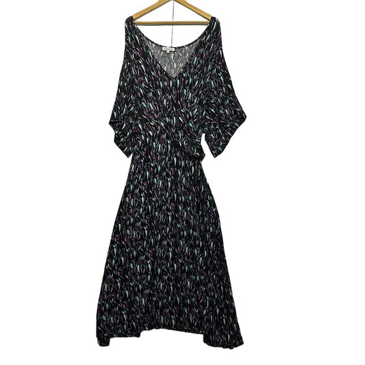 Curvaceous Black Floral Dress - Size 24/2XL