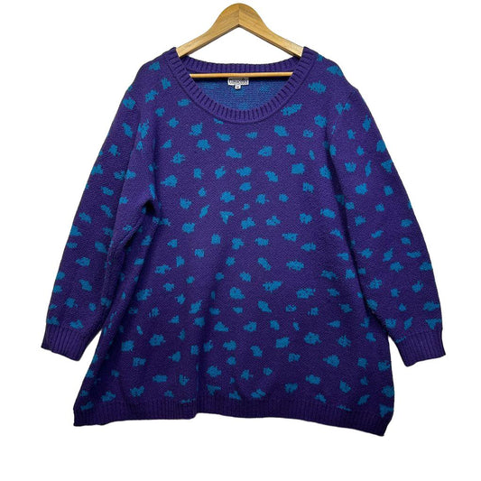 Curvaceous Purple Spot Jumper - Size 18/M