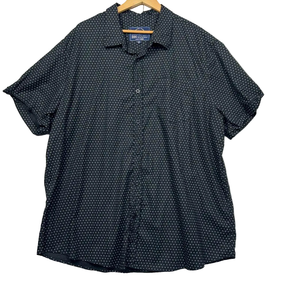 DBK Apparel Navy Check Shirt - Size 6XL