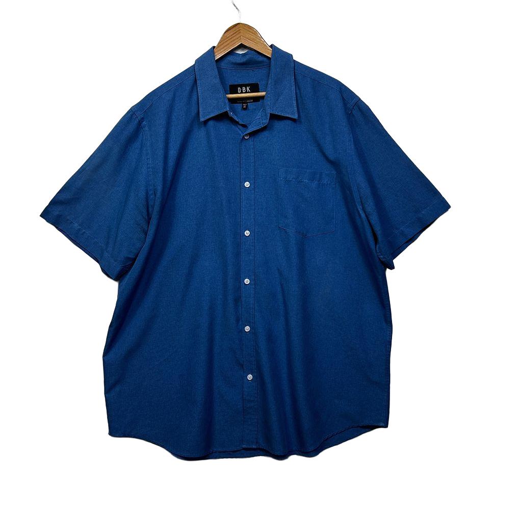 DBK Blue Short Sleeve Mens Shirt - Size 3XL
