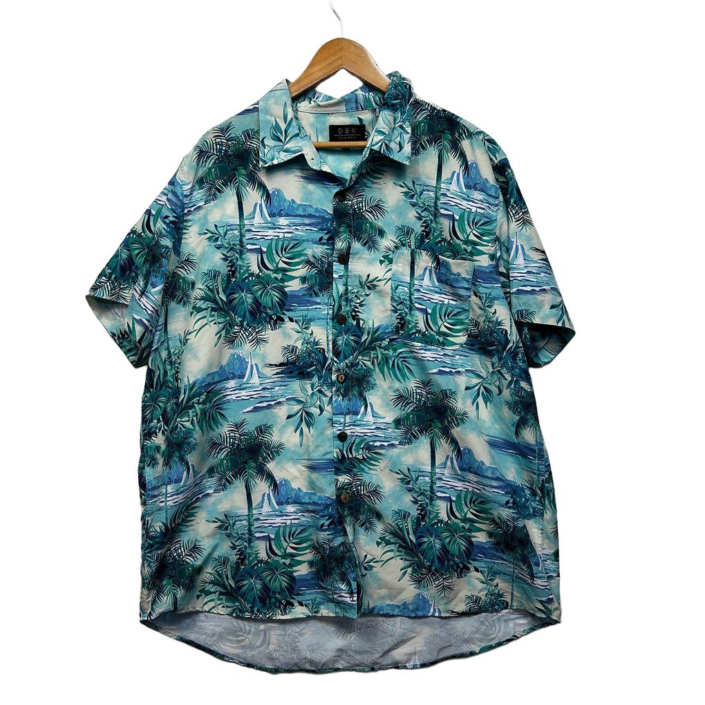 DBK Originals Blue Hawaiian Mens Shirt - Size 3XL