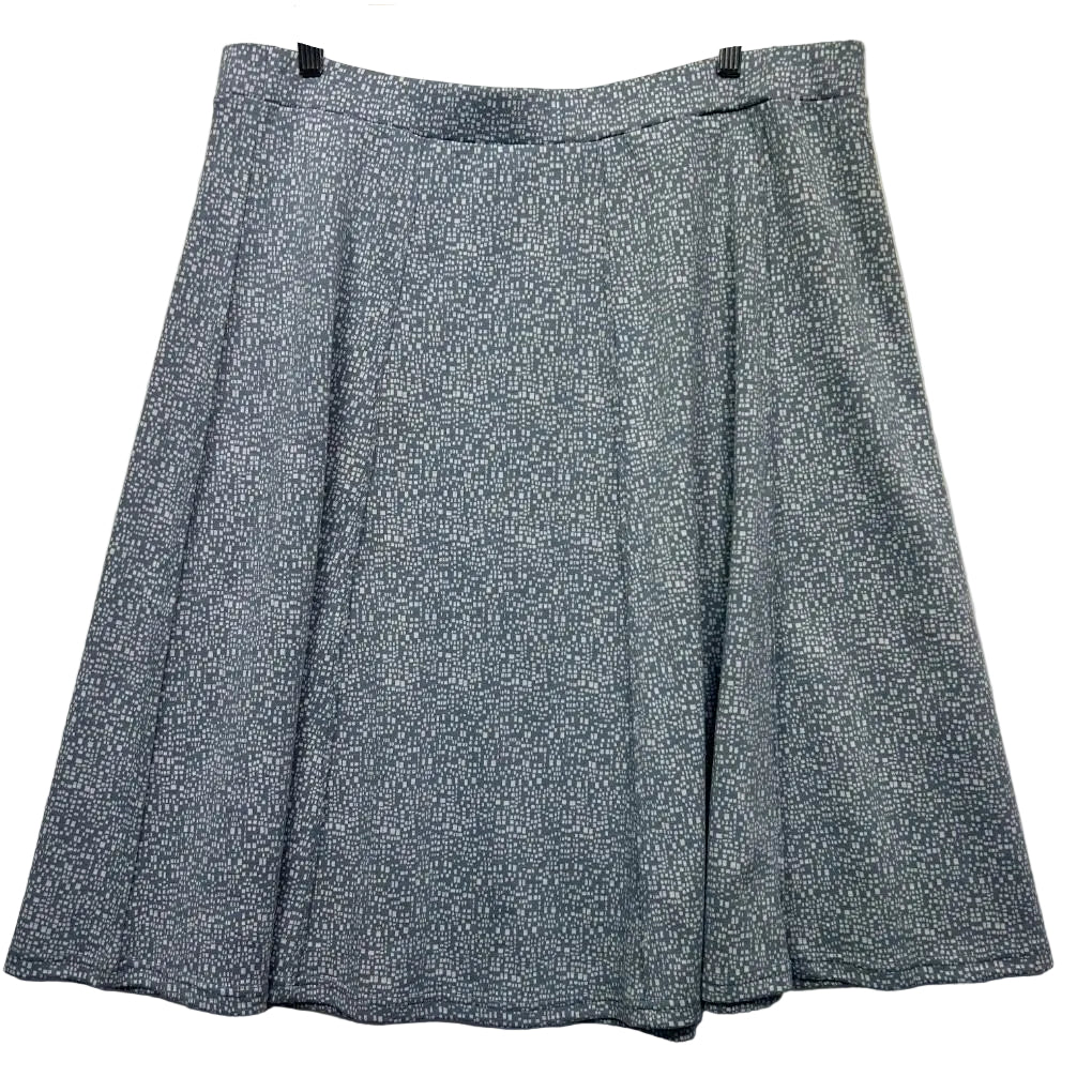 Damart Grey Patterned Skirt - Size 24