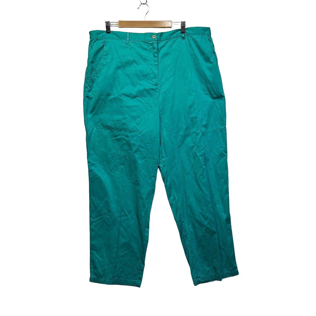 Damart Teal Cotton Pants - Size 24