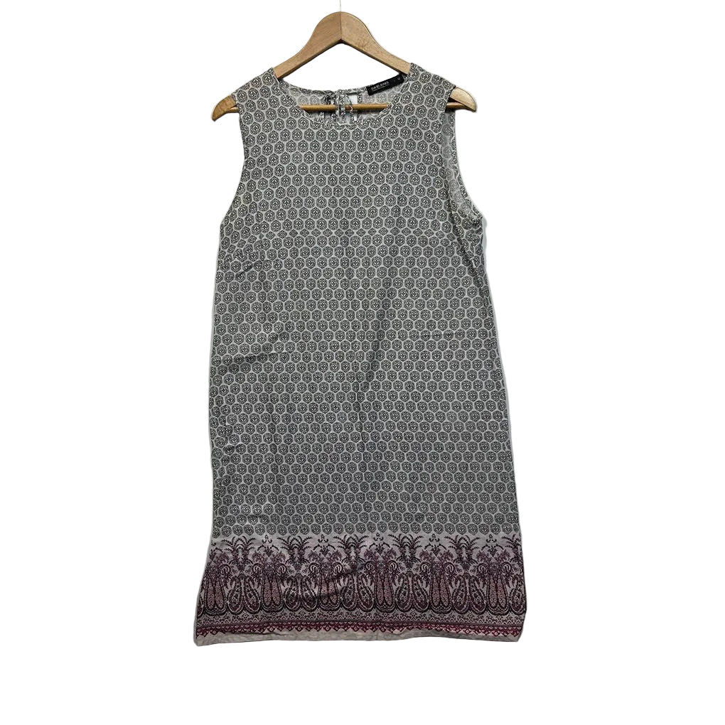 David Jones Grey Cotton Dress - Size 12