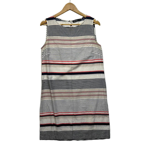 David Jones Striped Cotton Dress - Size 12