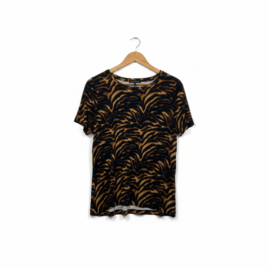 David Lawrence Animal Print Top - Size XL