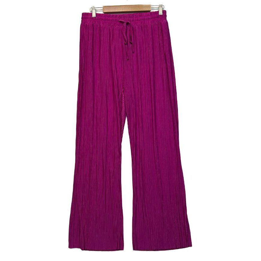 Decjuba Magenta Pleated Pants - Size L