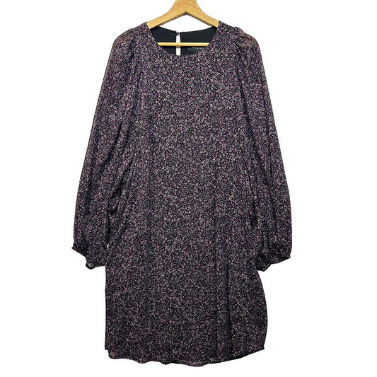 Decjuba Purple Floral Dress - Size L