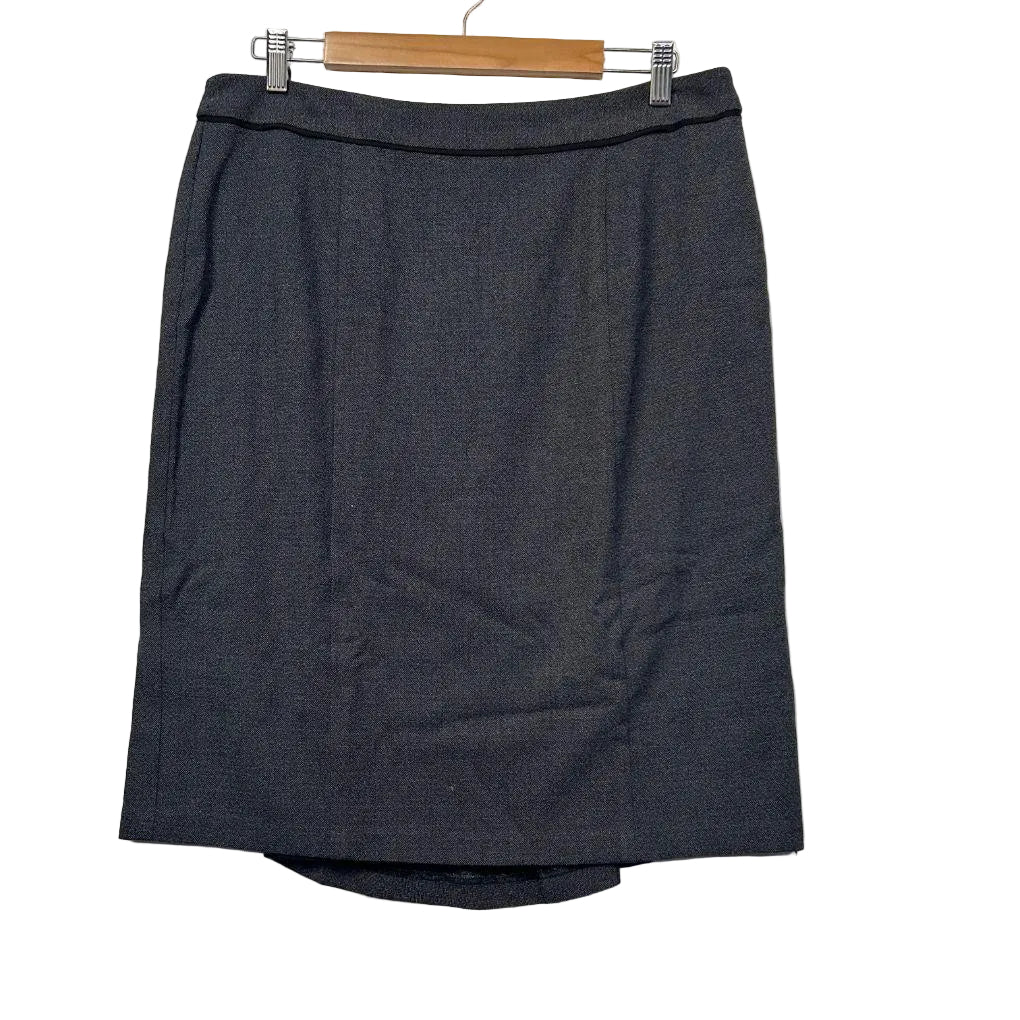 Diana Ferrari Charcoal Grey Pencil Skirt - Size 14