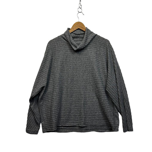 Ed-it-ed Grey Plus Size Cowl Neck Jumper - Size 22