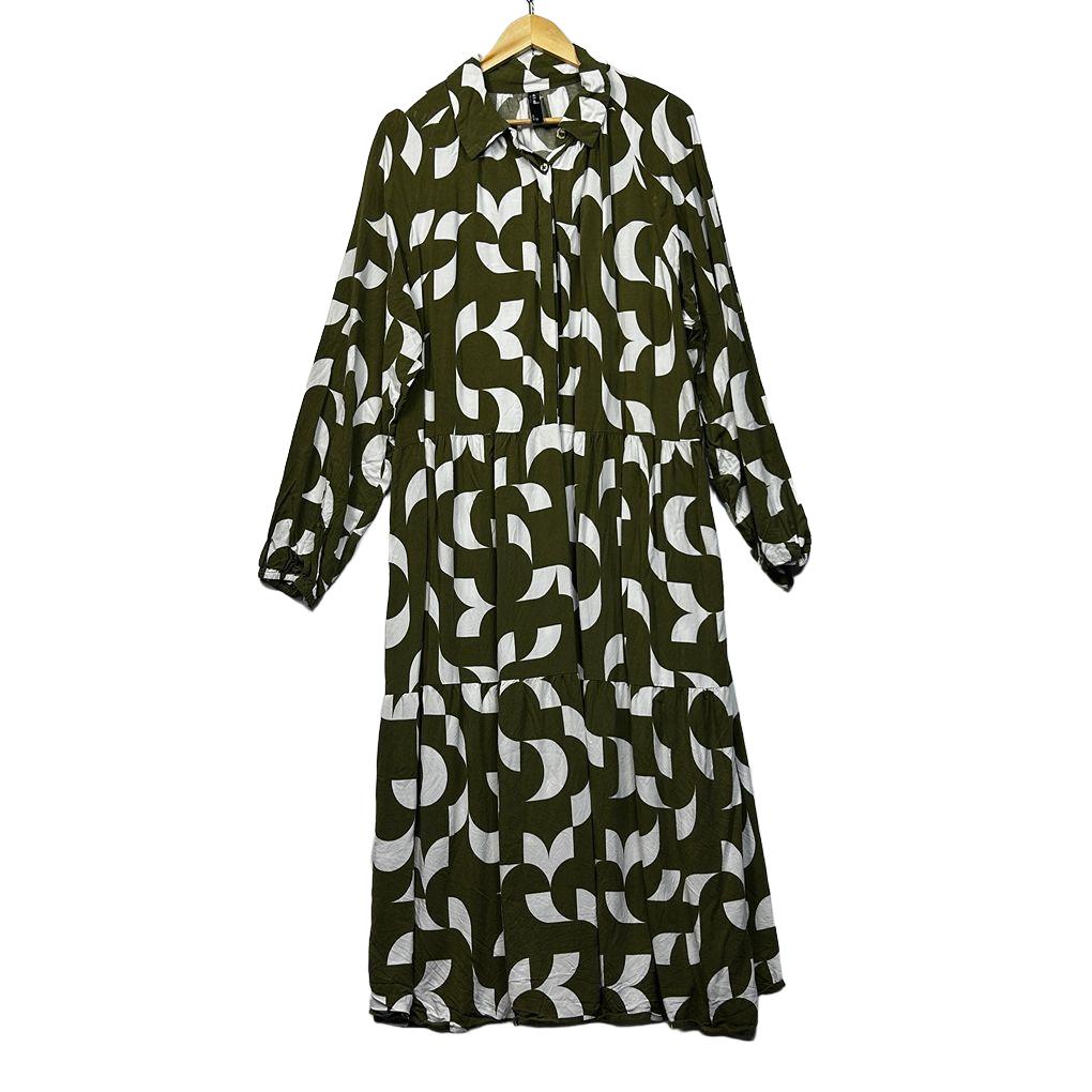 Ed.it.ed Green Plus Size Tiered Dress - Size 20