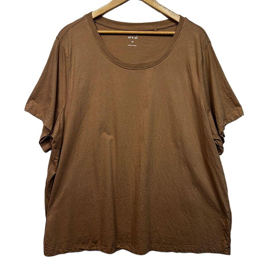 Ed.it.ed Tan Cotton T-Shirt - Size 26