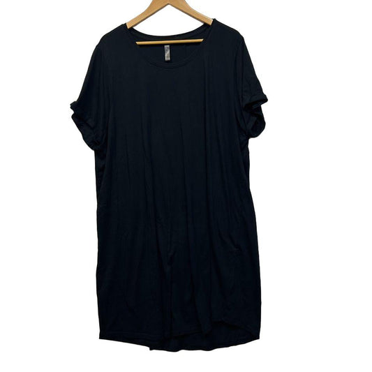 Edited Black Cotton Casual Dress - Size 24