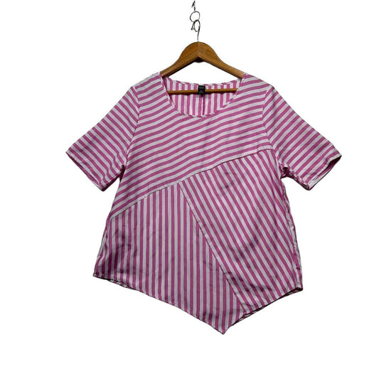 Emery Rose Pink Striped Top - Size 1XL