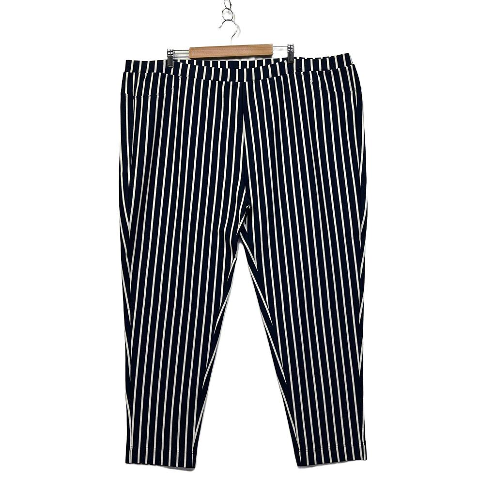 Emme Navy Striped Pants - Size 22/XL